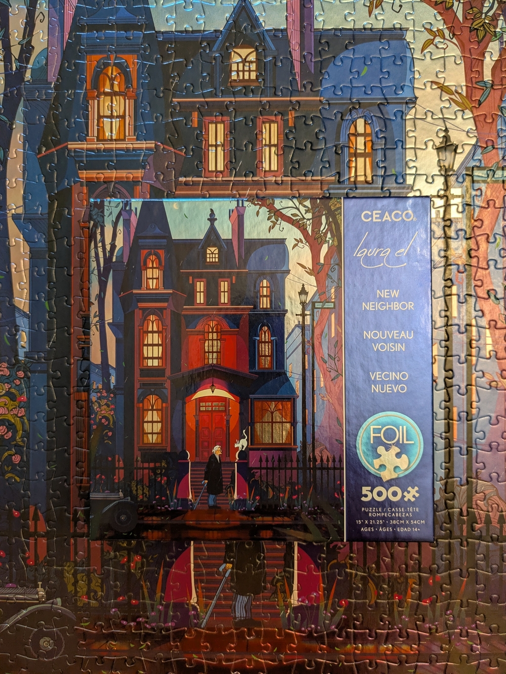 Ceaco 'New Neighbor' 500 Piece Foil Puzzle